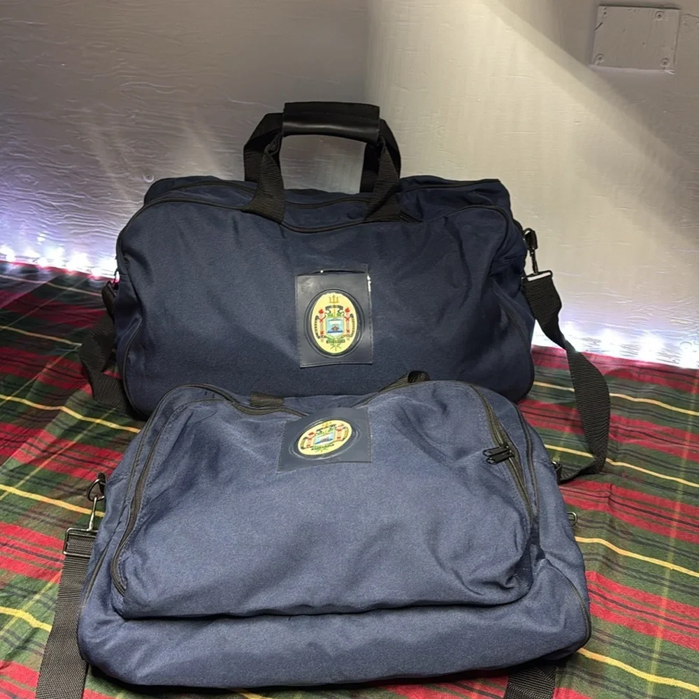 Vintage US naval Academy, duffel bag and messenger bag luggage new